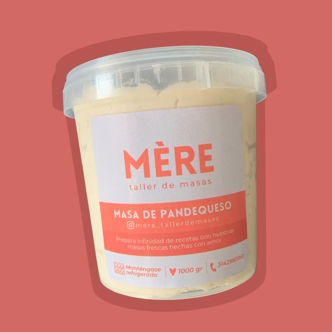 Masa de pandequeso de Mère en su empaque de un kilo